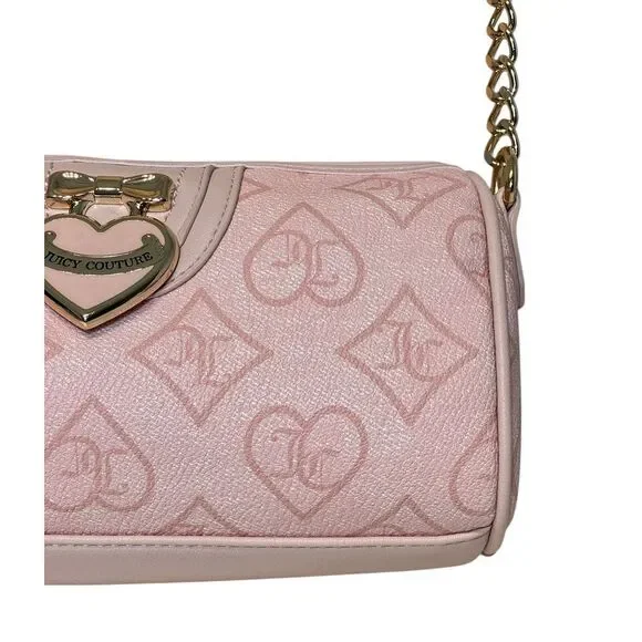 Juicy Couture Precious‎ Moments Roll Shoulder Bag Crossbody Pink Clay NEW - Picture 5 of 9